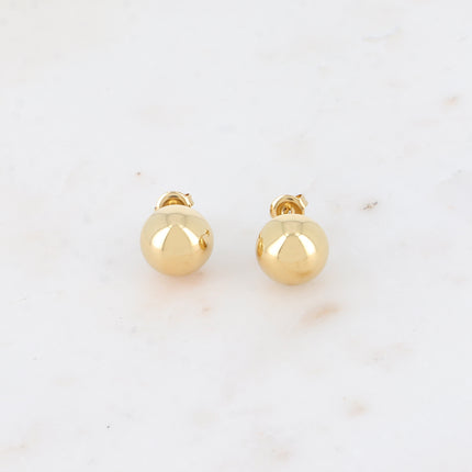 Boucles puces - boule creuse, effet miroir