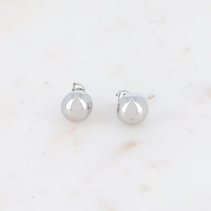 Boucles puces - boule creuse, effet miroir
