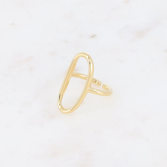 Bague fine - grand ovale ajouré 28mm