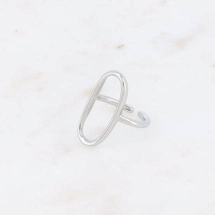 Bague fine - grand ovale ajouré 28mm