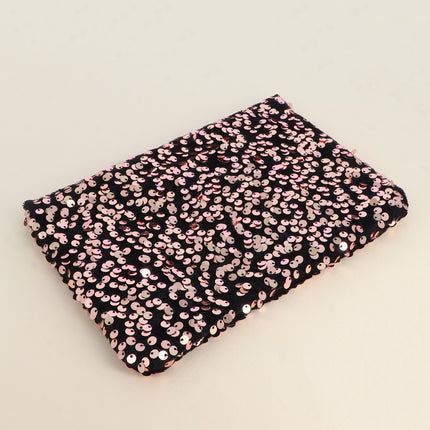 Pochette / Trousse - grandes paillettes rondes 20 x 14 cm
