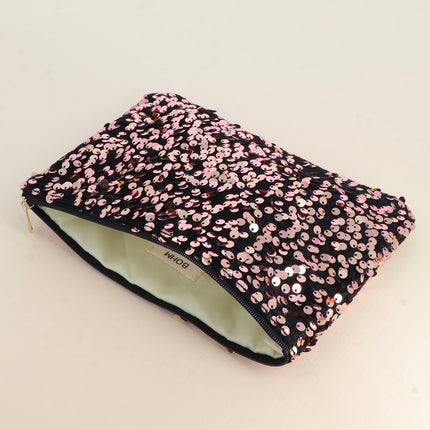 Pochette / Trousse - grandes paillettes rondes 20 x 14 cm