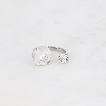 Bague Beata - ornée de 2 cristaux Swarovski®