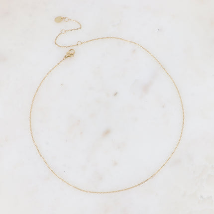 Collier - maille forçat 37+7CM