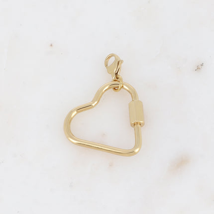 Charm Lassan - coeur avec système à vis