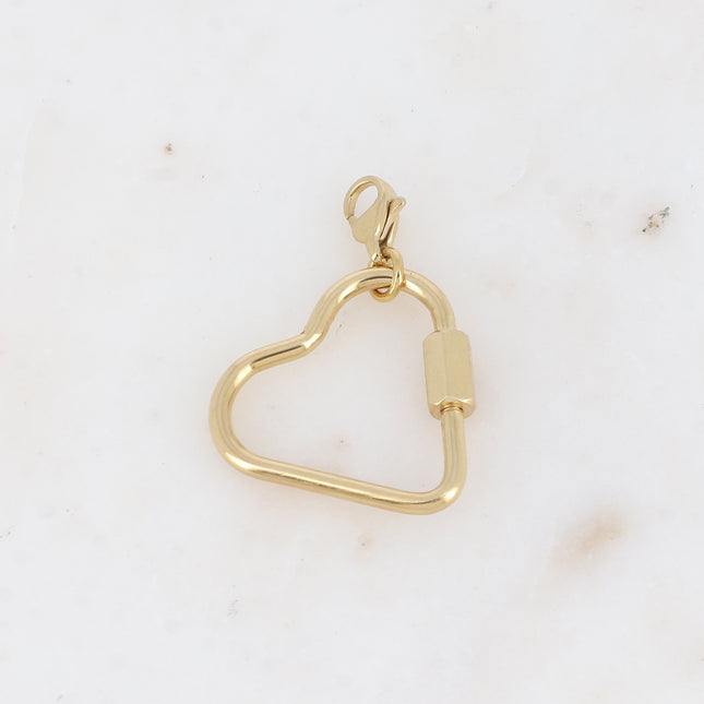 Charm Lassan - coeur avec système à vis