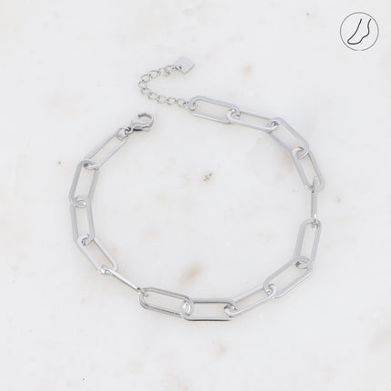 Chevillère - maille aux anneaux ovales allongés