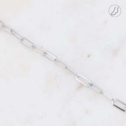 Chevillère - maille aux anneaux ovales allongés