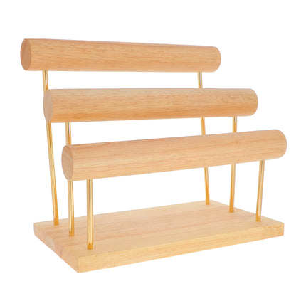 Présentoir pour joncs - 3 tubes en bois