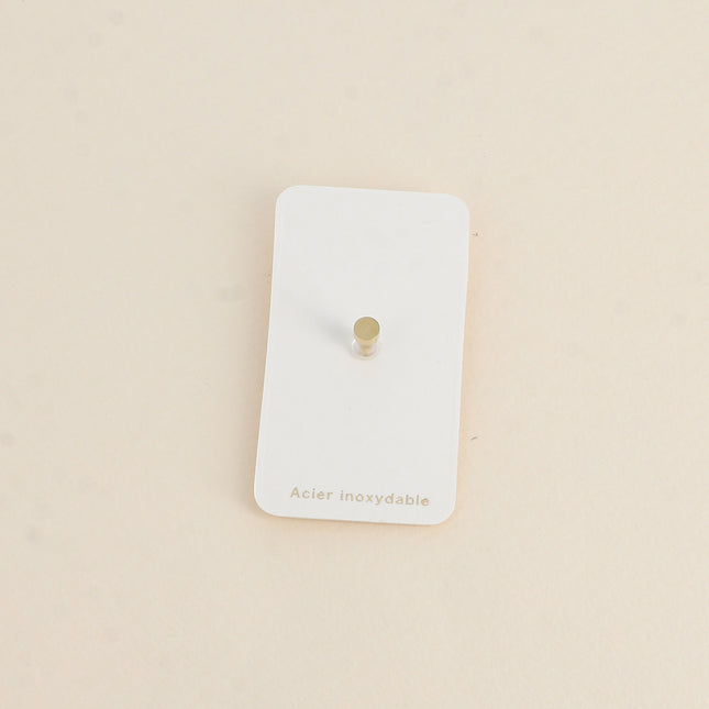 Piercing - square crystal and milgrain effect piece