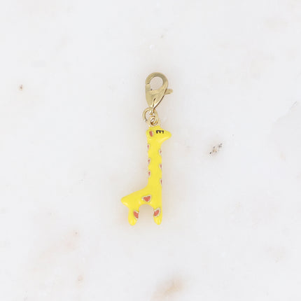 Charm - girafe en émail
