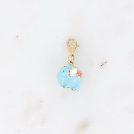 Charm - éléphant en émail