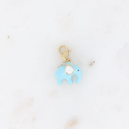 Charm - éléphant en émail