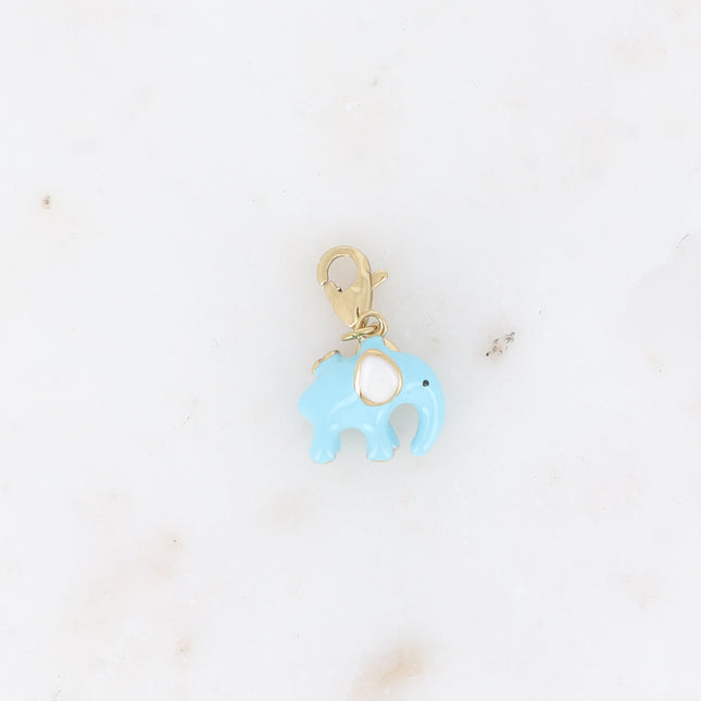 Charm - éléphant en émail