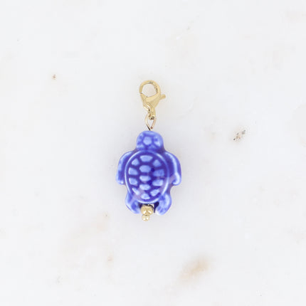 Charm Séraphia - tortue en céramique et en émail