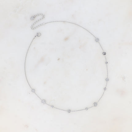 Collier Ingrid - pastilles ronds martelés