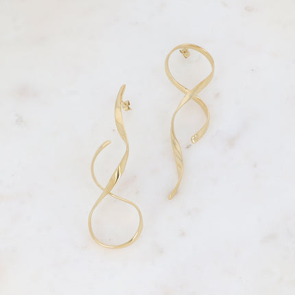 Boucles puces - lignes ondulées