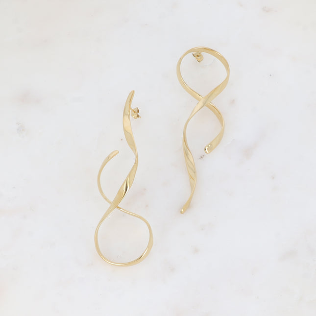 Boucles puces - lignes ondulées
