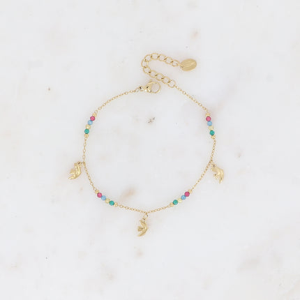 Bracelet Phaedra - pampilles oiseaux et perles