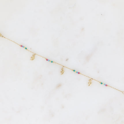 Bracelet Phaedra - pampilles oiseaux et perles