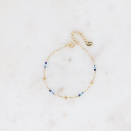Bracelet Siby - étoiles du Nord et perles rocailles