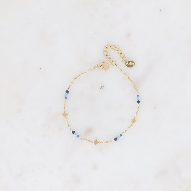Bracelet Siby - étoiles du Nord et perles rocailles