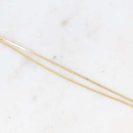 Bracelet 2 rangs Rutha - 2 mailles miroir