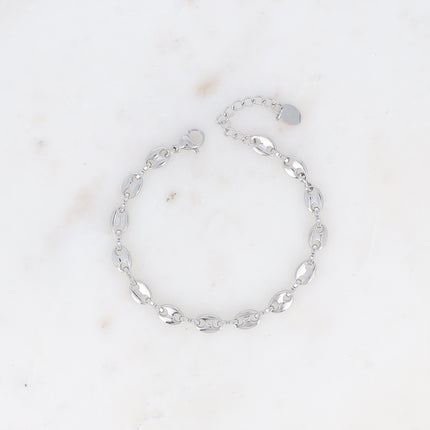 Bracelet - maille type grain de café