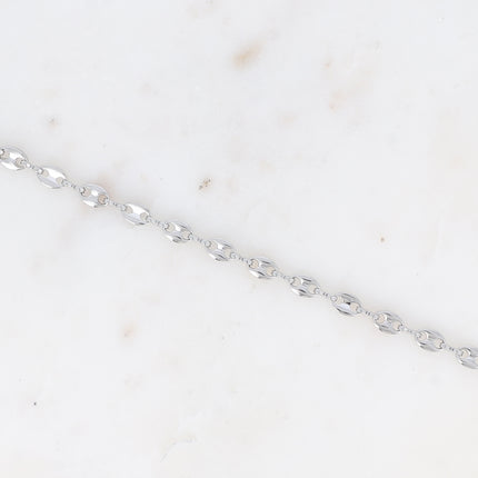 Bracelet - maille type grain de café