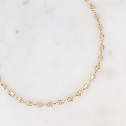 Collier - maille type grain de café
