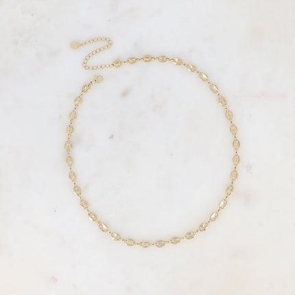 Collier - maille type grain de café