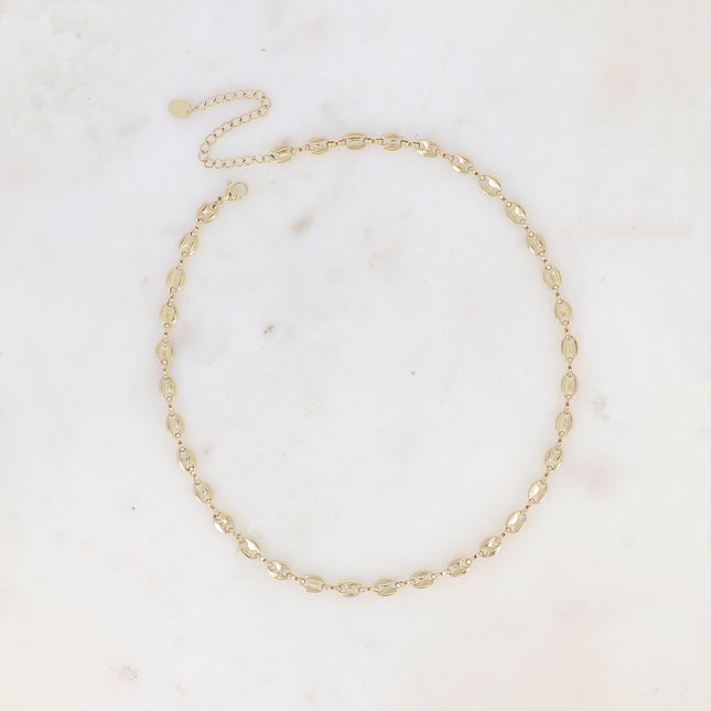 Necklace - coffee bean type link