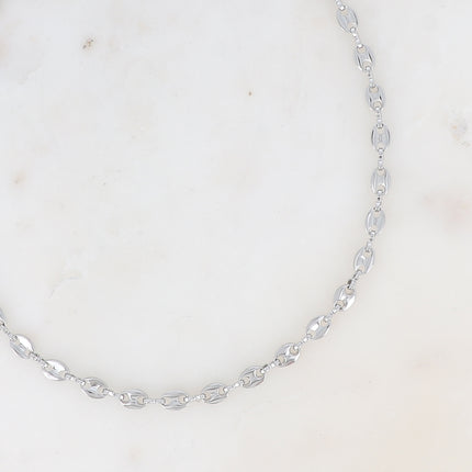 Collier - maille type grain de café