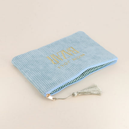 Pouch - my lovely BAZAAR - corduroy - 20 x 14 cm