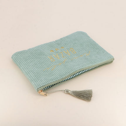 Pouch - My Pretty Bazaar and 3 Hearts - Corduroy - 20 x 14 cm
