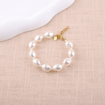 Bracelet sur cordon Sixtine - grosses perles en résine colorée