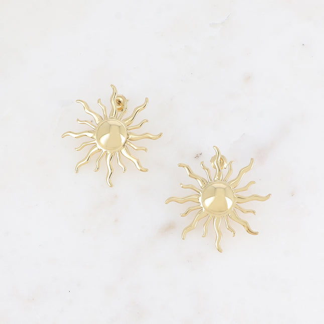 Chip earrings - bright sunshine
