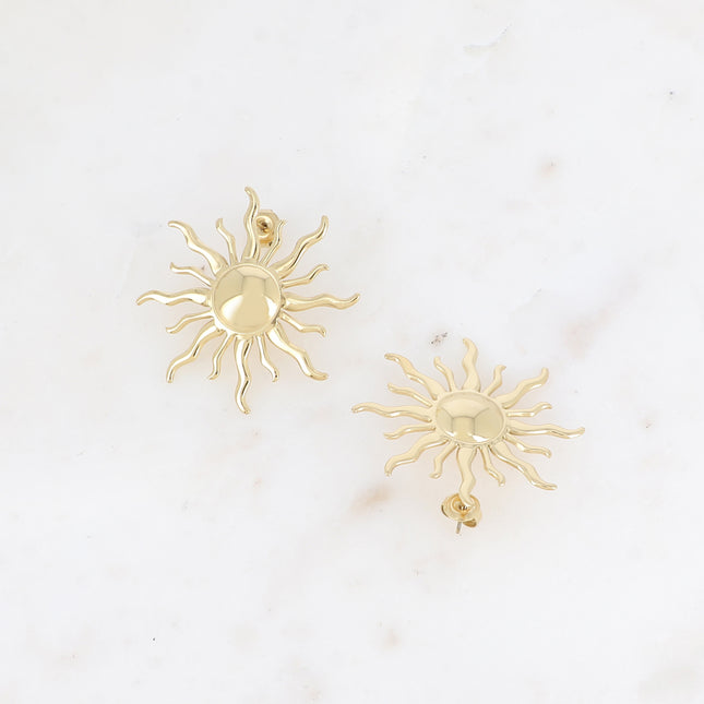 Chip earrings - bright sunshine
