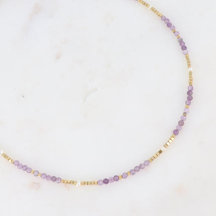 Collier Bracéline - pierres naturelles