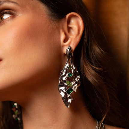 Maxi Cassiope stud earrings - zirconium oxides