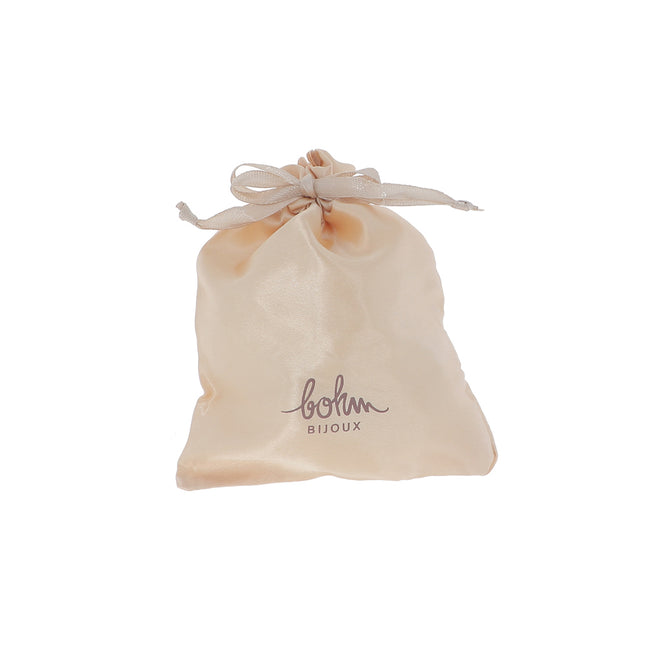 Pochon Bohm en satin beige Taille L