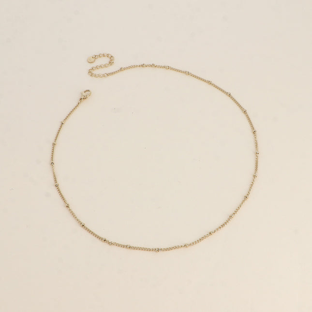 Collier - chaîne à boules 38+5CM