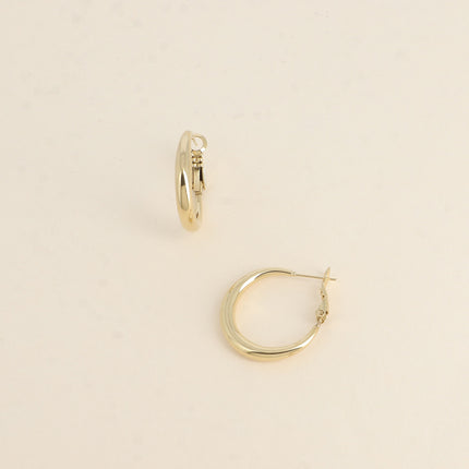 Créoles dormeuses - classique 25x25mm