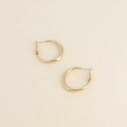 Créoles dormeuses - classique 25x25mm