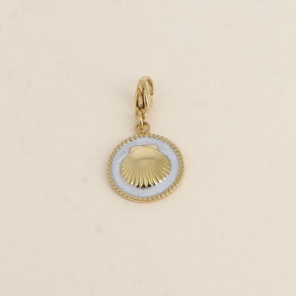Charm Kailie - pièce nacrée avec coquillage