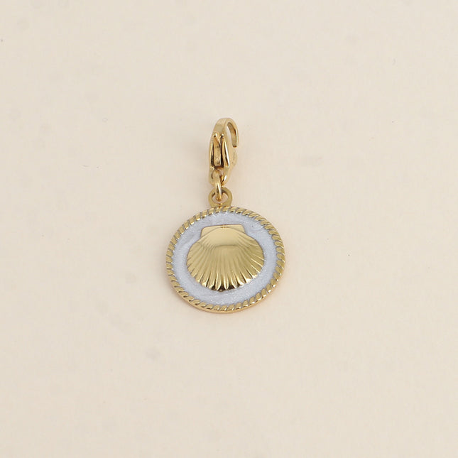 Charm Kailie - pièce nacrée avec coquillage