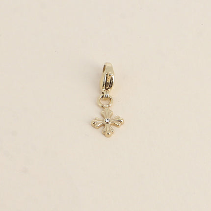 Charm - croix avec petit cristal