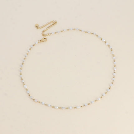 Collier Florinia - pierres naturelles, perles d'eau douce