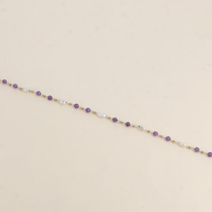 Bracelet Florinia - pierres naturelles, perles d'eau douce