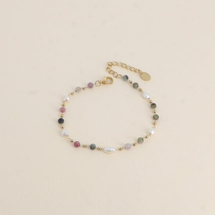 Bracelet Florinia - pierres naturelles, perles d'eau douce